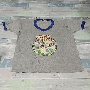 Funny Medallion Vintage V-Neck Shirt sz Large